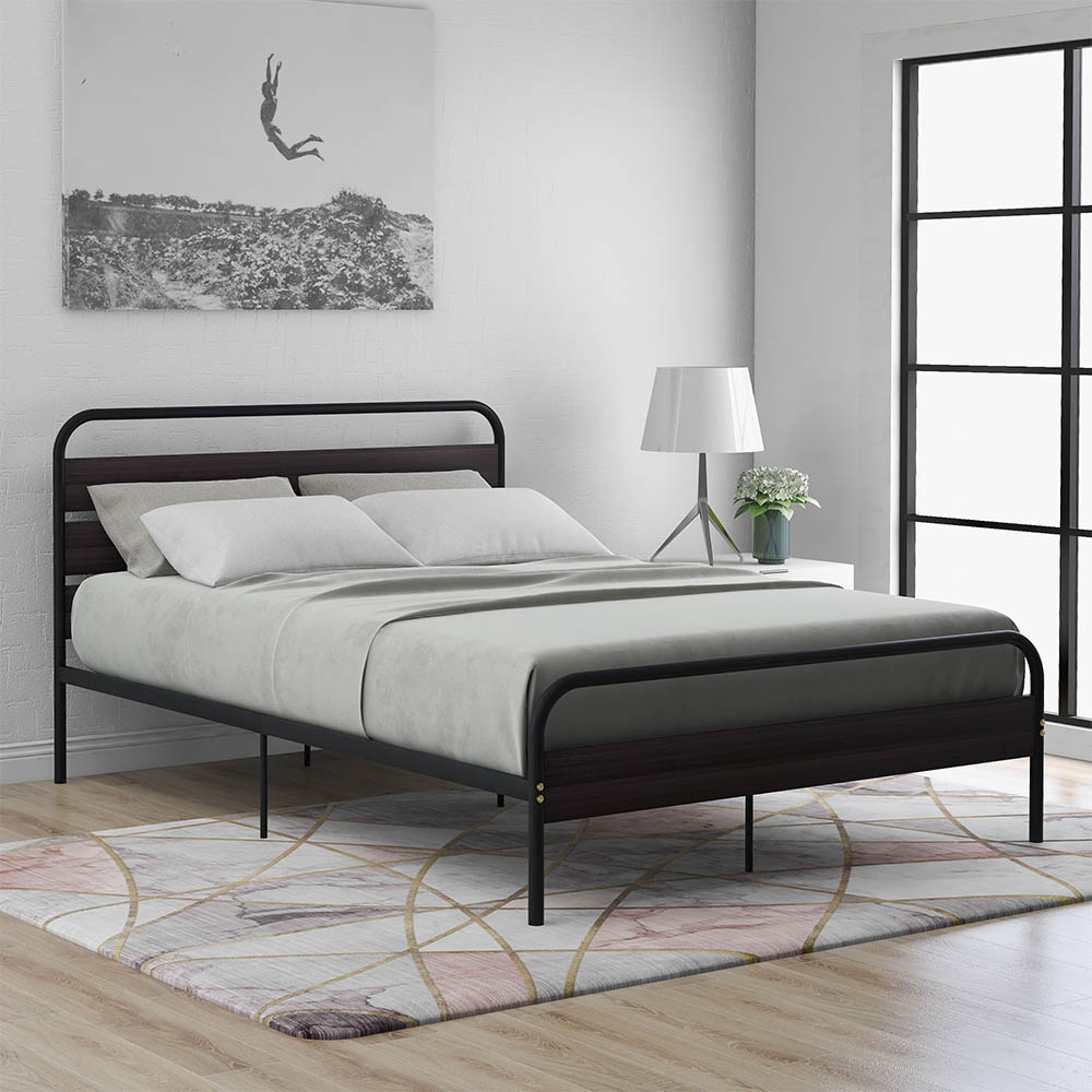 Doppelbett Holzbett Metallbett Bettgestell Bettrahmen mit Stauraum 140