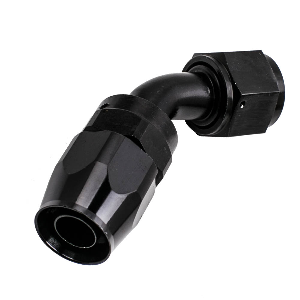 AN10 12FT Braided Stainless Steel Feed/Return Hose Fuel Fittings Kit Black