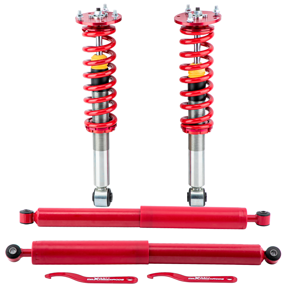 Front & Rear Repacement Coilover Shocks for Ford F-150 04-08 Mark LT 06-08 RWD