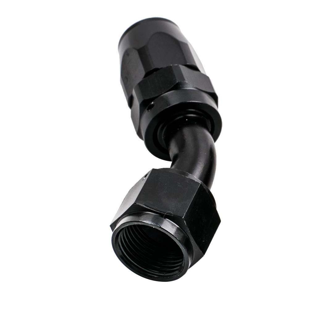 AN10 12FT Braided Stainless Steel Feed/Return Hose Fuel Fittings Kit Black