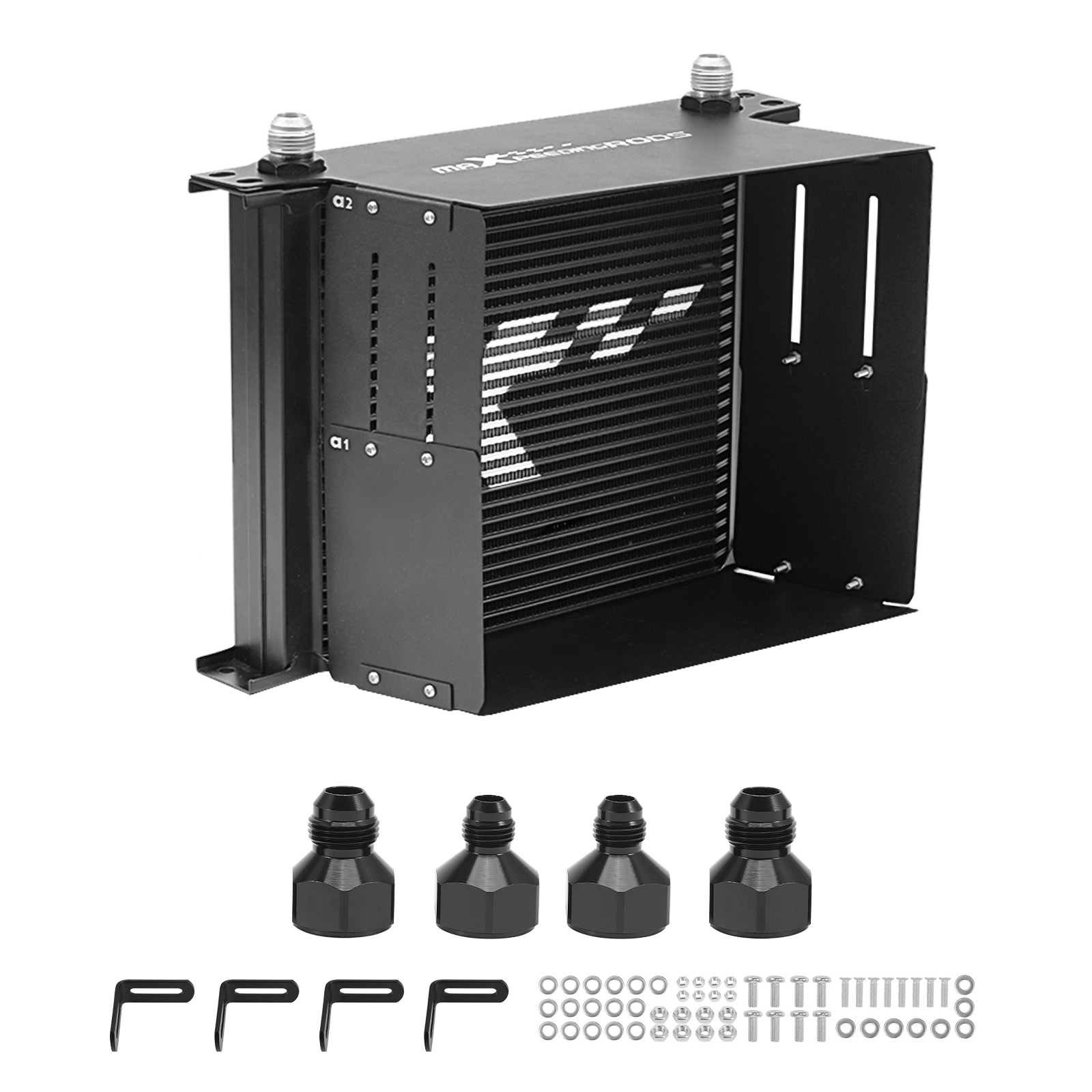 Kit Radiatore Olio 30 File Universale Alluminio AN-10 Verniciato Polvere