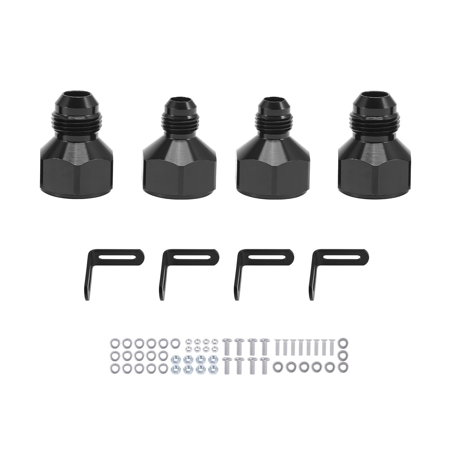 Kit Radiatore Olio 7 Righe Universale AN-10 con Deflettore Aria Alluminio Auto