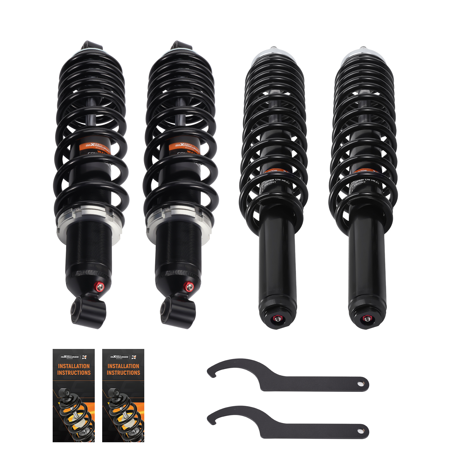 4pcs Front/Rear Shocks Kit for Polaris Ranger 570 2017-2025 4x4 Full Size EPS