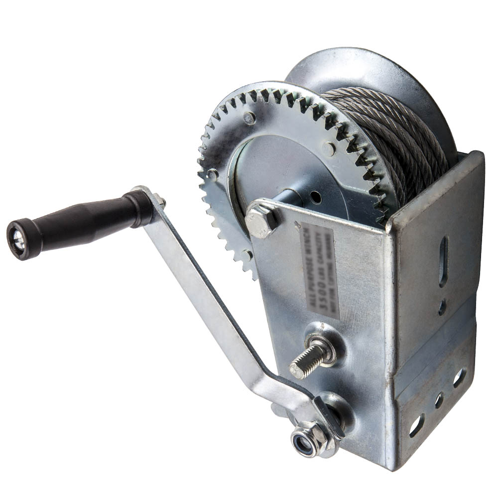 1500 kg Handwinde Seilwinde Handseilwinde Bootswinde 10 Meter Seil